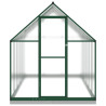 Invernadero con marco base aluminio verde 334x169x202 cm 3
