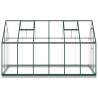 Invernadero con marco base aluminio verde 334x169x202 cm 4