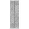 Aparador alto madera de ingeniería gris hormigón 60x35x180 cm 3