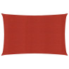 Toldo de vela rojo HDPE 160 g/m² 2.5x4 m 1