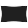 Toldo de vela HDPE negro 160 g/m² 3x5 m 1