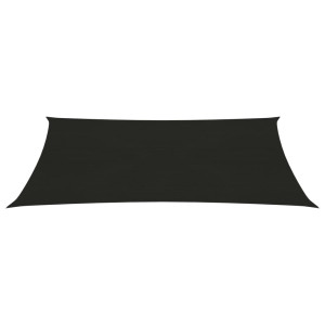 Para-sol estilo vela 160 g/m² 3x5 m PEAD preto H