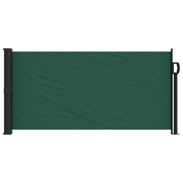 Toldo lateral retrátil 100x500 cm verde-escuro M 3