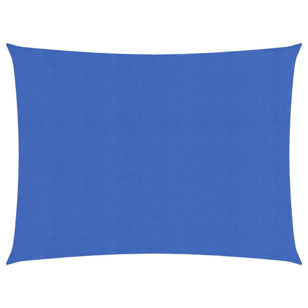Toldo de vela rectangular HDPE azul 160 g/m² 5x6 m D