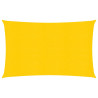 Para-sol estilo vela retangular 160 g/m² 5x7 m PEAD amarelo 1