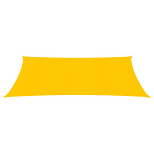 Toldo de vela rectangular HDPE amarillo 160 g/m² 5x7 m H