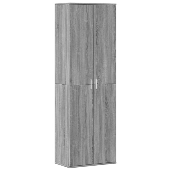 Aparador alto madera de ingeniería gris Sonoma 60x35x180 cm M 2