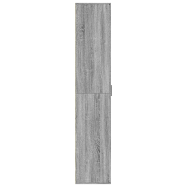 Aparador alto madera de ingeniería gris Sonoma 60x35x180 cm M 4