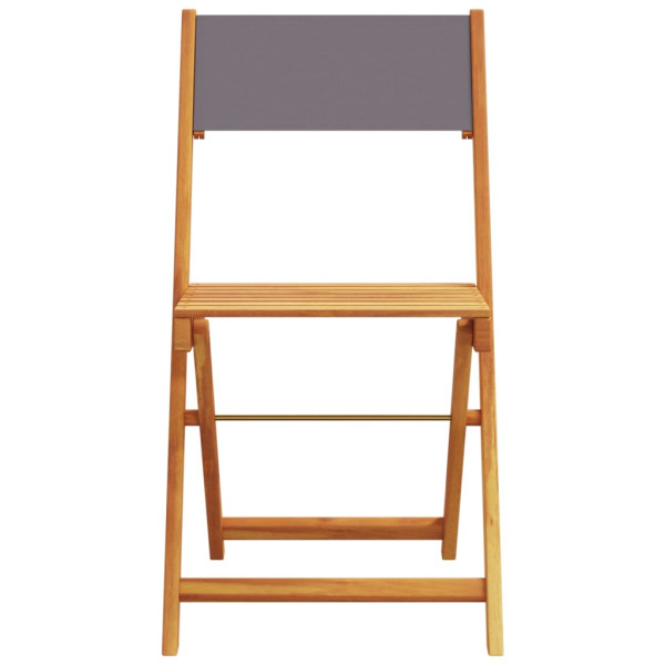 3 pcs conjunto de bistrô tecido e madeira maciça antracite M 4