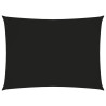 Toldo de vela rectangular tela Oxford negro 2x3.5 m 1