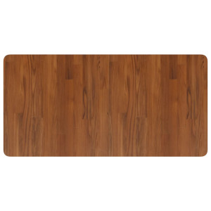 Encimera baño madera maciza tratada marrón oscuro 100x50x1.5 cm H