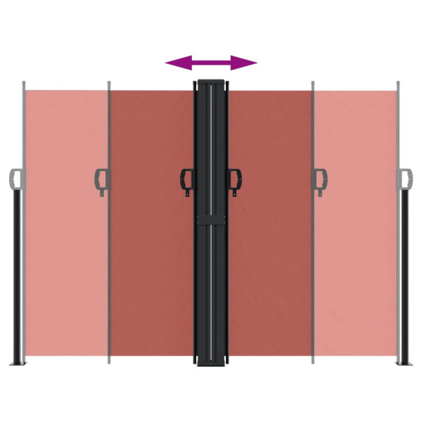 Toldo lateral retráctil terracota 180x1000 cm M 5