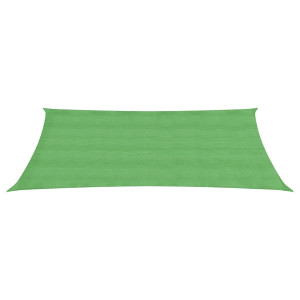 Toldo de vela HDPE verde claro 160 g/m² 4x7 m H
