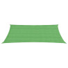 Toldo de vela HDPE verde claro 160 g/m² 4x7 m 2