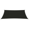Toldo de vela negro HDPE 160 g/m² 3.5x5 m 2