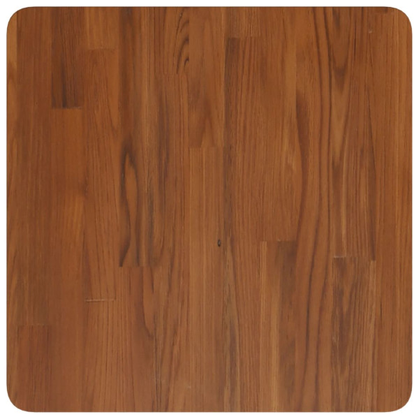 Tablero de mesa cuadrada madera roble marrón oscuro 50x50x1.5cm M 2