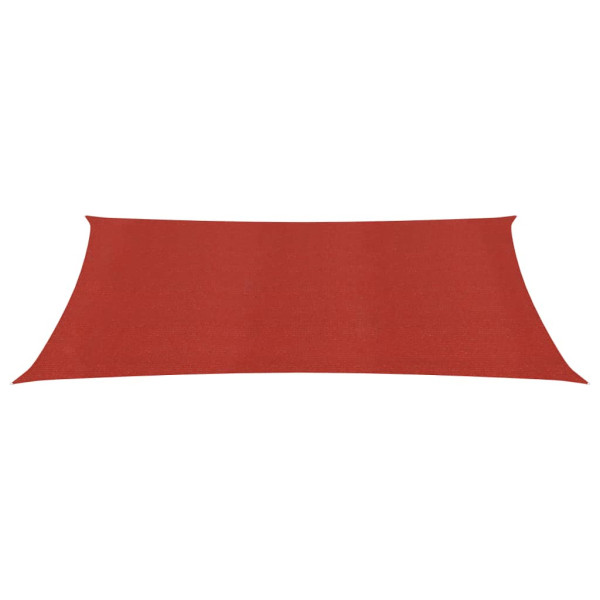 Toldo de vela rojo HDPE 160 g/m² 2x3.5 m M 2