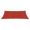 Para-sol estilo vela 160 g/m² 2x3.5 m PEAD vermelho 2