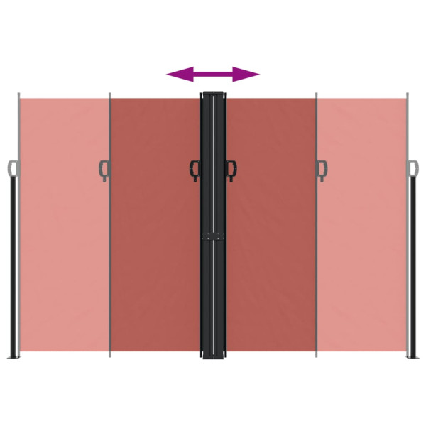 Toldo lateral retrátil 220x1200 cm terracotta M 5