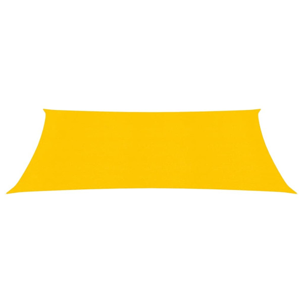 Toldo de vela rectangular HDPE amarillo 160 g/m² 5x6 m M 2