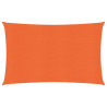 Para-sol estilo vela retangular 160 g/m² 3x5 m PEAD laranja 1