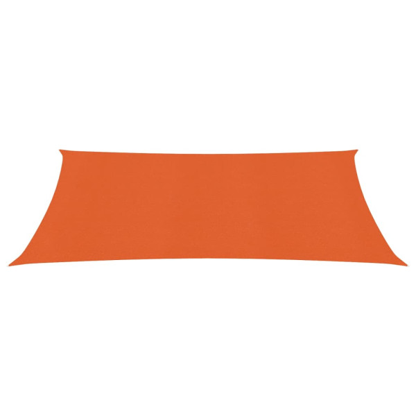 Para-sol estilo vela retangular 160 g/m² 3x5 m PEAD laranja M 2