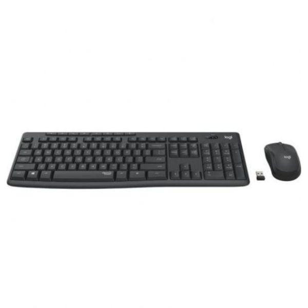 Teclado sem fio e mouse Logitech MK295 preto M 3