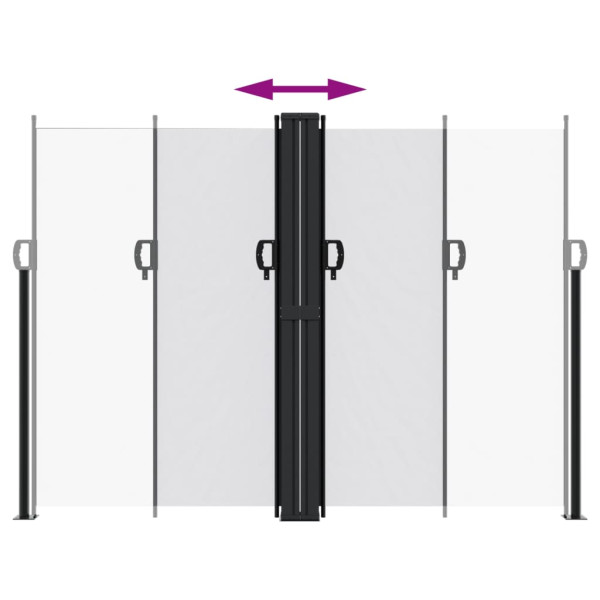 Toldo lateral retráctil blanco 180x1200 cm M 5