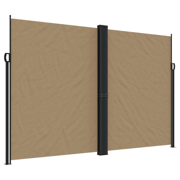 Toldo lateral retráctil gris taupe 220x1200 cm M 2