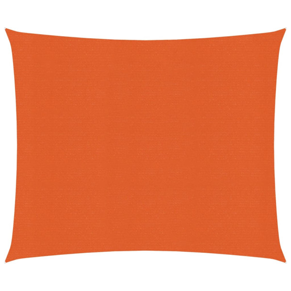 Toldo de vela cuadrado HDPE naranja 160 g/m² 4x4 m D