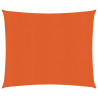 Toldo de vela cuadrado HDPE naranja 160 g/m² 4x4 m 1