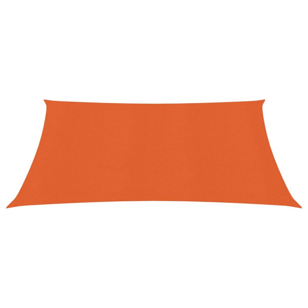 Toldo de vela cuadrado HDPE naranja 160 g/m² 4x4 m M 2