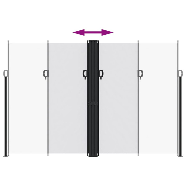 Toldo lateral retrátil 220x1000 cm branco M 5