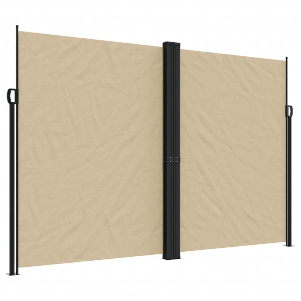 Toldo lateral retráctil beige 220x1200 cm M 2