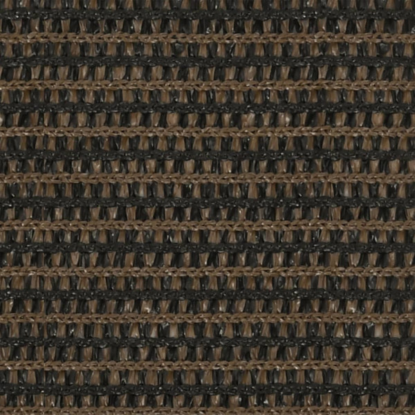 Para-sol estilo vela 160 g/m² 2.5x5 m PEAD castanho M 3