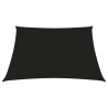 Toldo de vela rectangular tela Oxford negro 2x2.5 m 2