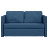Sofá-cama sem pés 112x174x55 cm tecido azul 5