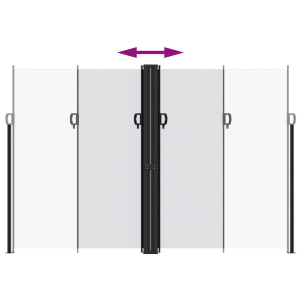 Toldo lateral retráctil blanco 220x1200 cm M 5