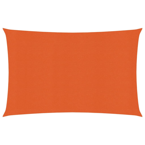 Toldo de vela naranja HDPE 160 g/m² 2.5x3.5 m D
