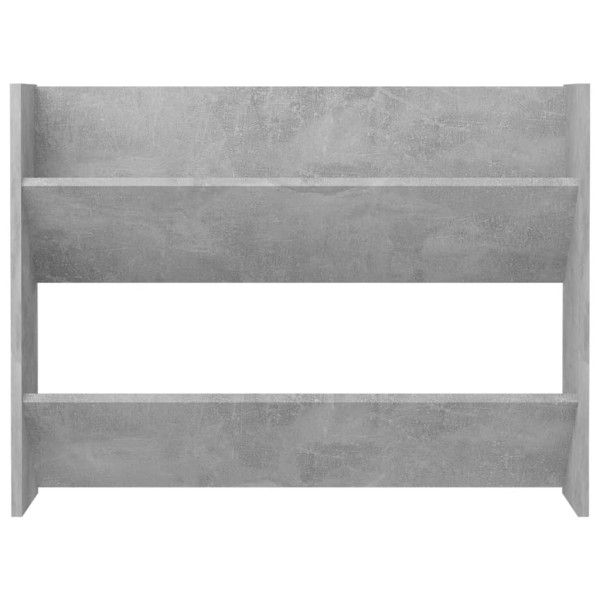 Zapatero de pared madera contrachapada gris hormigón 80x18x60cm M 4