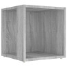 Mesa auxiliar madera contrachapada gris Sonoma 33x33x34.5 cm 2