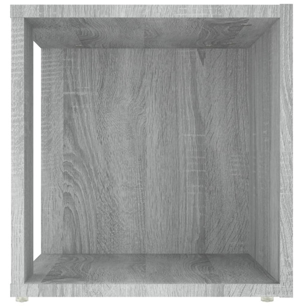 Mesa auxiliar madera contrachapada gris Sonoma 33x33x34.5 cm M 5