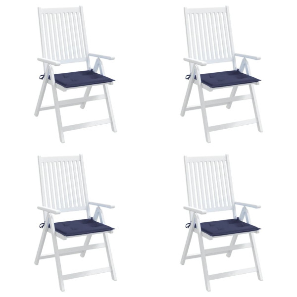 Cojines para muebles palets 4 uds tela azul marino 40x40x3 cm M 4