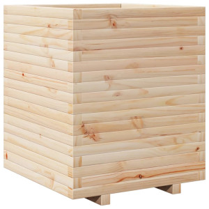 Jardinera madera maciza de pino 60x60x72 cm H