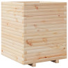 Jardinera madera maciza de pino 60x60x72 cm 2