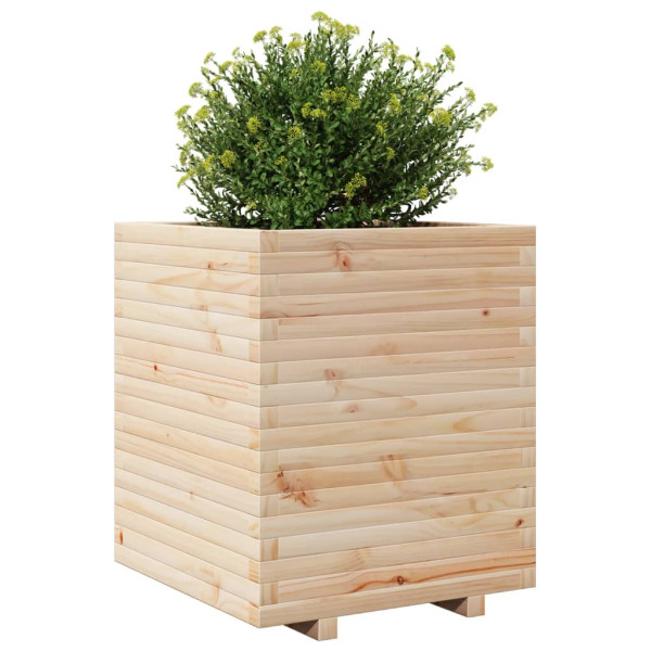 Jardinera madera maciza de pino 60x60x72 cm M 4