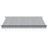Toldo retráctil manual gris antracita y blanco 400x350 cm 3