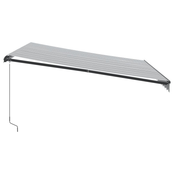 Toldo retrátil manual 400x350 cm antracite e branco M 4
