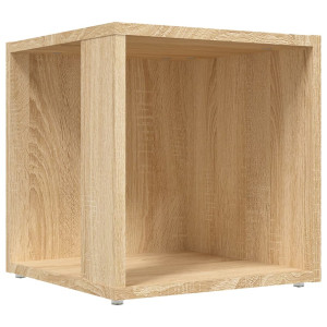 Mesa auxiliar madera contrachapada roble Sonoma 33x33x34.5 cm H