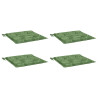 Almofadões p/ cadeira 4pcs 40x40x4cm tecido padrão folhas 3